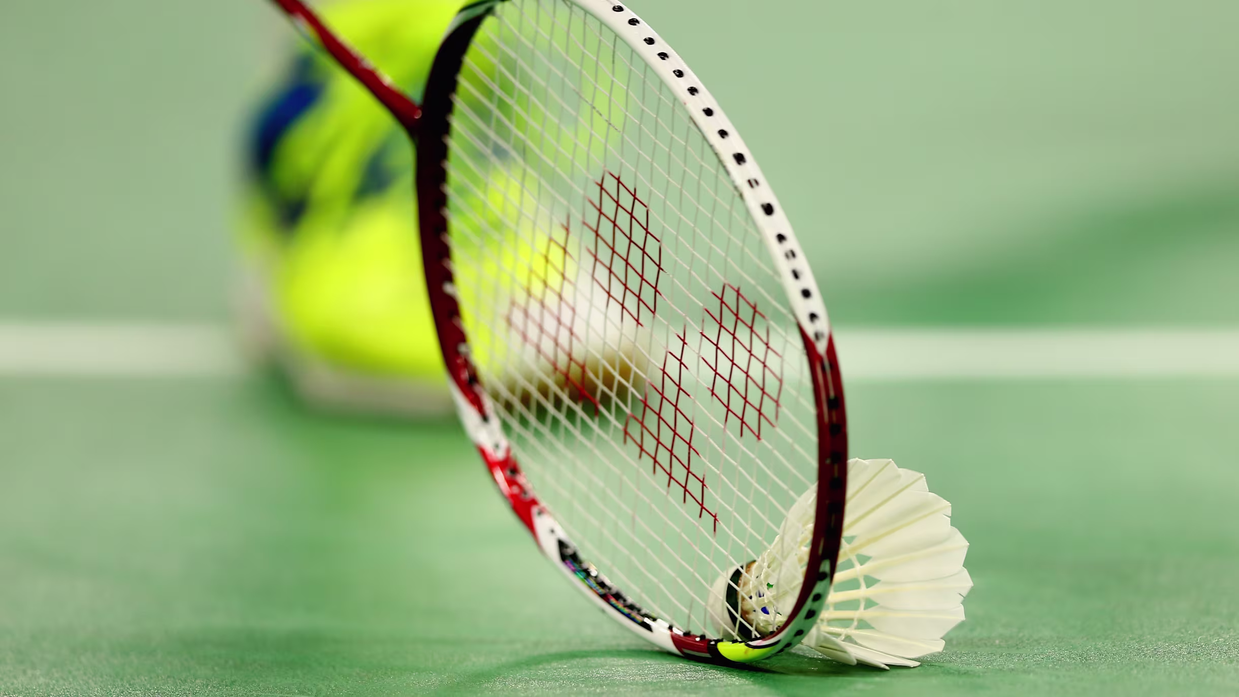 Badminton racket and shuttlecock